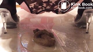 Chinese lady pisses and shits onto ground