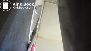 cute chinese girl shitting