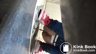 cute chinese girl shitting