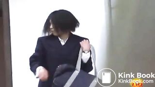 Japanese girl pooping her panty 1