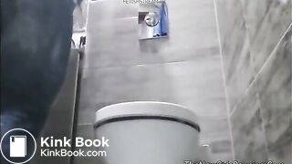 Toilet young pooping