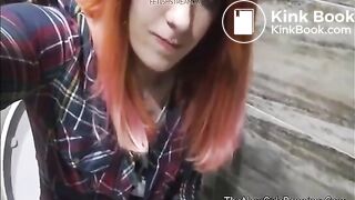 Toilet young pooping