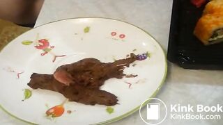 sexy Russian with a mask pooping - video 5