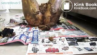 scat girl smear saved shit