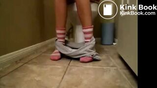 Sexy teen toilet diarrhea farting comp - video 2