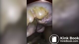 Guy fuck messy shitty ass