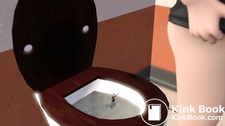 Toilet t0rture giantess