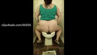 BBW toilet backward