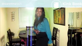 She almost clogged the toilet