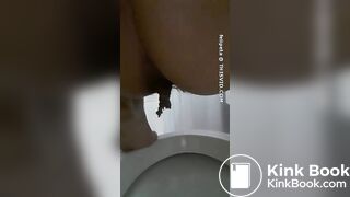 Long shit on toilet - video 2