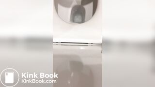 Public toilet pooping - video 2