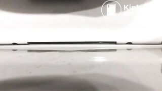 Public toilet pooping - video 2