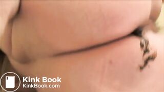 Milf with hairy muff poops three times for us