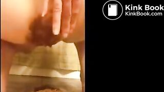 Milf Pooping in old panties for us