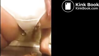 Milf Pooping in old panties for us