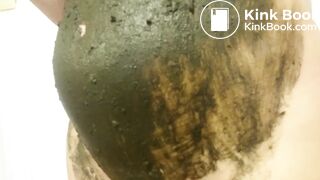 Black shit on pregnant beauty, full HD