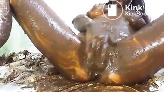 Completely Covered Nasty Shit Whore