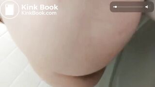 Beautiful teen pooping in toilet