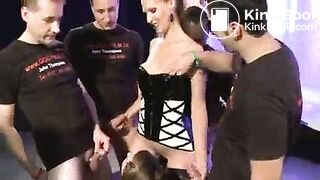 Piss and cum gangbang