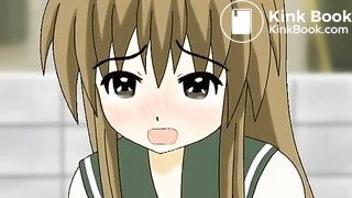 Anime girl poops her panties