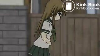 Anime girl poops her panties