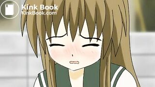 Anime girl poops her panties