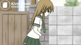 Anime girl poops her panties
