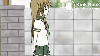 Anime girl poops her panties