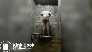 Thai girl diarrhea and shit in her panty