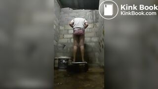 Thai girl diarrhea and shit in her panty