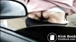 BBW granny takes a runny shit in public