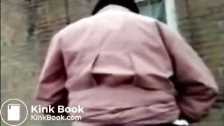 BBW granny takes a runny shit in public