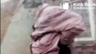 BBW granny takes a runny shit in public