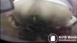 BBW granny takes a runny shit in public