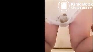 Big Girl Makes SLOPPY mess in her panties!