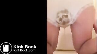 Big Girl Makes SLOPPY mess in her panties!
