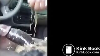 Prostitute barfing on dick