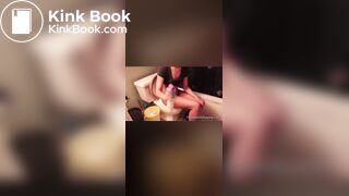 Redbone in the toilet shitting