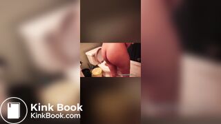 Redbone in the toilet shitting