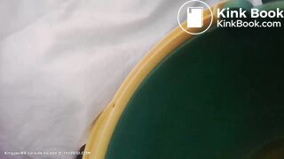 Black SSBBW shits in bucket