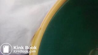 Black SSBBW shits in bucket