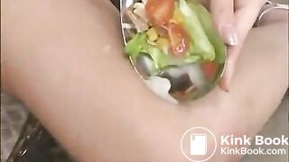 Savoring food with cum