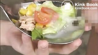 Savoring food with cum