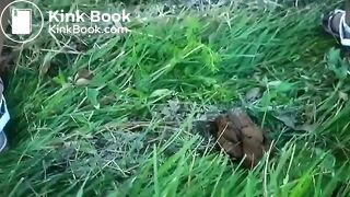 Blowjob and scat in woods
