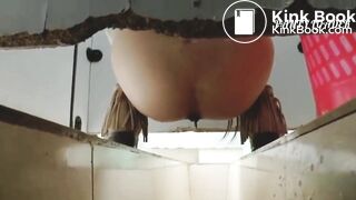 Asians pooping in toilet