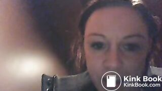 Eating shit in public toilet