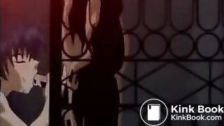 Tied up hentai girl enema