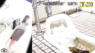 Office's womens toilet spy camera shit that does not flush 2