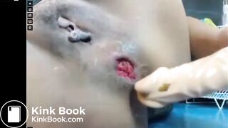 Chubby Asian Girl Dildo Shitty Asshole