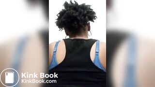 Healthy blk fem spread and shits